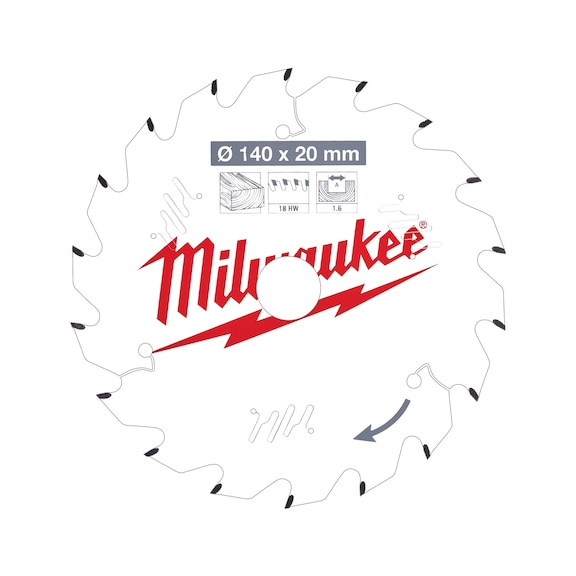 MILWAUKEE Saw blade Twin Pack 165x40Z 2-piece 4932492433 - Circular saw blade (machine)