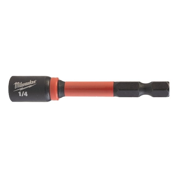 MILWAUKEE Steckschl&uuml;ssel Shockwave Hex 1/4 Zoll X65 mm 4932492436 - Steckschl&uuml;ssel