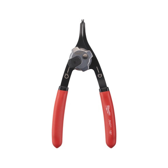 MILWAUKEE circlip pliers 1.2 mm tip, for size A1/J1 4932492490 - Circlip pliers