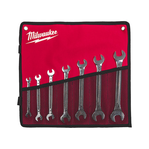 MILWAUKEE 7-piece double open-end spanner set 4932492713 - Double open-end spanner