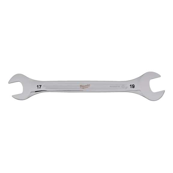 MILWAUKEE Double open-end spanner 17x19 mm 4932492726 - Double open-end spanner