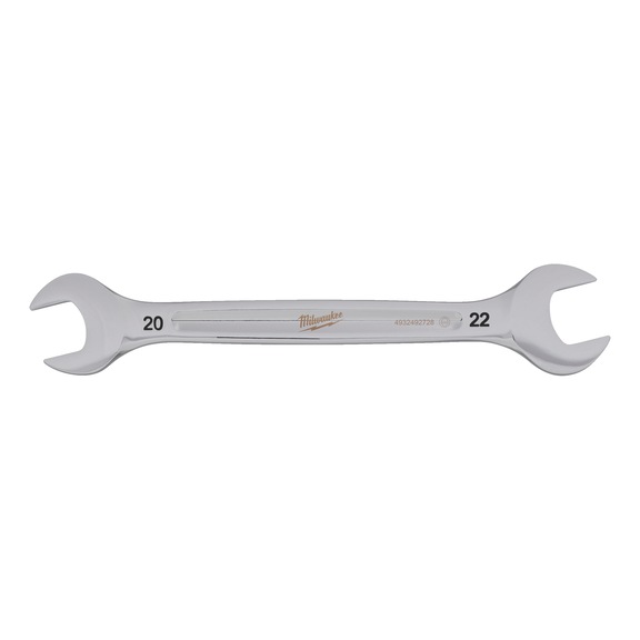 MILWAUKEE Double open-end spanner 20x22 mm 4932492728 - Double open-end spanner