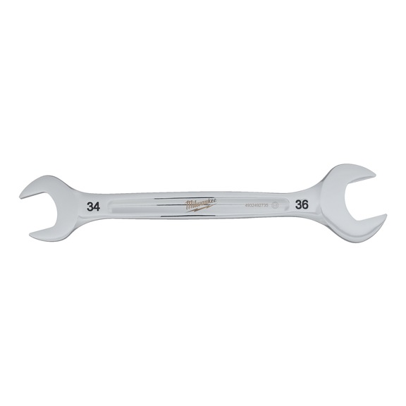 MILWAUKEE double open-end spanner 34 x 36 mm 4932492735 - Double open-end spanner