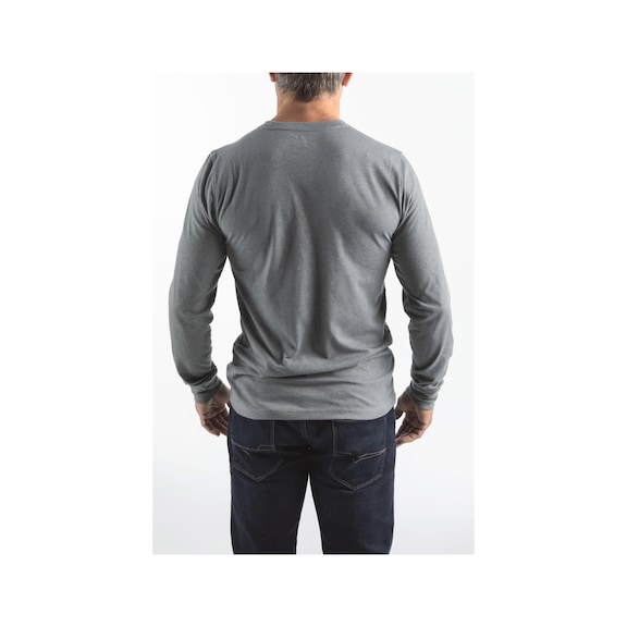 MILWAUKEE long sleeve shirt HTLSGR-XXL Hybrid grey 4932492992 - Leisure T-shirt
