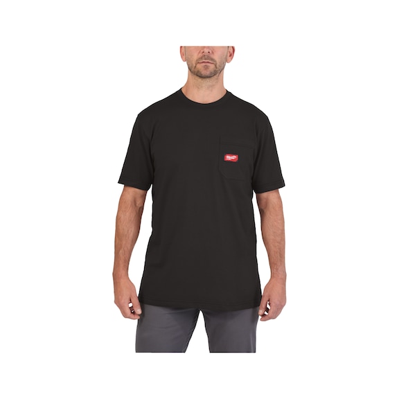 MILWAUKEE Work T-shirt WTSSBL-XXL black 4932493007 - Leisure T-shirt