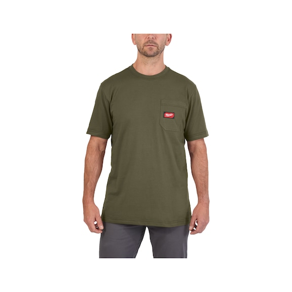 MILWAUKEE Work T-shirt WTSSGN-M green 4932493019 - Leisure T-shirt