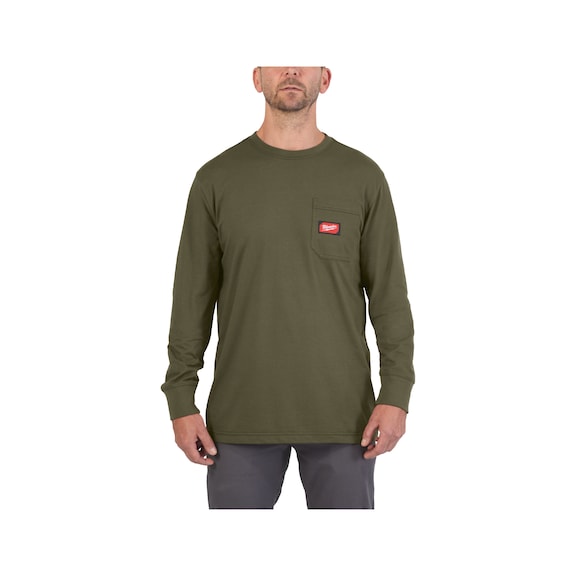 MILWAUKEE long work shirt WTLSGN-XL green 4932493051 - Leisure T-shirt