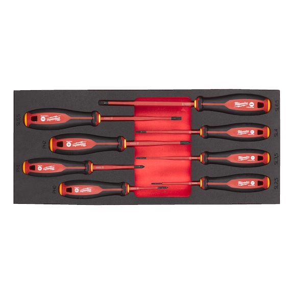 MILWAUKEE Screwdriver Tri-Lobe VDE Inlay 8-piece 4932493249 - Factory equipment, workshop equipment (accessories, unspecified)