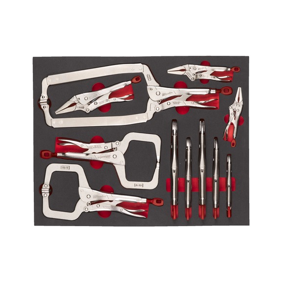 MILWAUKEE Grip pliers 11-piece insert 4932493251 - Factory equipment, workshop equipment (accessories, unspecified)