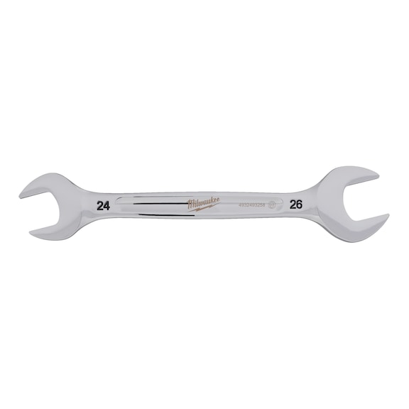 MILWAUKEE double open-end spanner 24 x 26 mm 4932493258 - Double open-end spanner