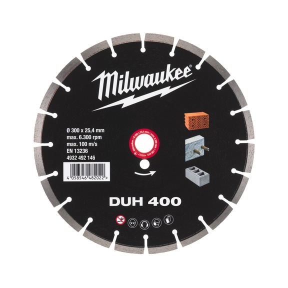 MILWAUKEE Diamond cutting disc DUH300 4932493331 - Abrasive cutting disc