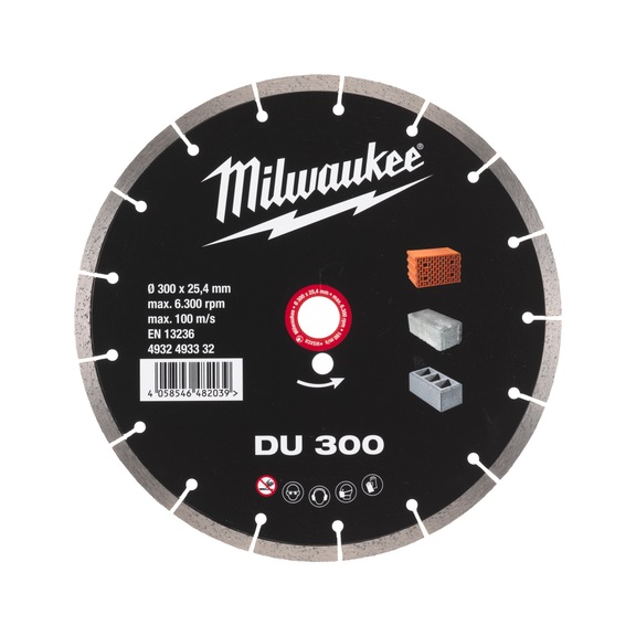 MILWAUKEE Diamond cutting disc DU300 4932493332 - Abrasive cutting disc