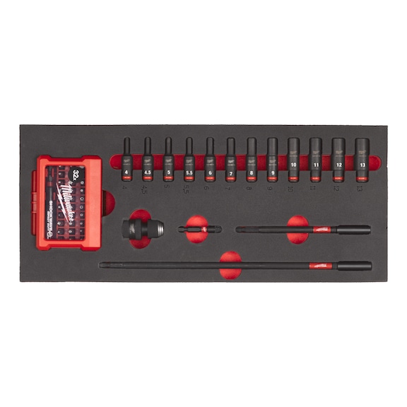 MILWAUKEE impact sockets 1/4 inch long insert 17-piece 4932493386 - Factory equipment, workshop equipment (accessories, unspecified)