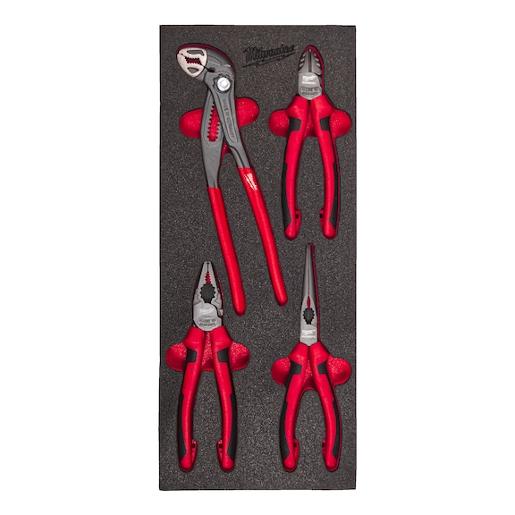 MILWAUKEE pliers in insert set of 4 4932493631 - Factory equipment, workshop equipment (accessories, unspecified)