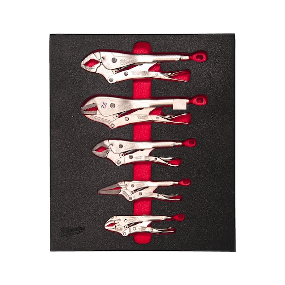 MILWAUKEE Grip pliers in insert set 11-piece 4932493634 - Factory equipment, workshop equipment (accessories, unspecified)