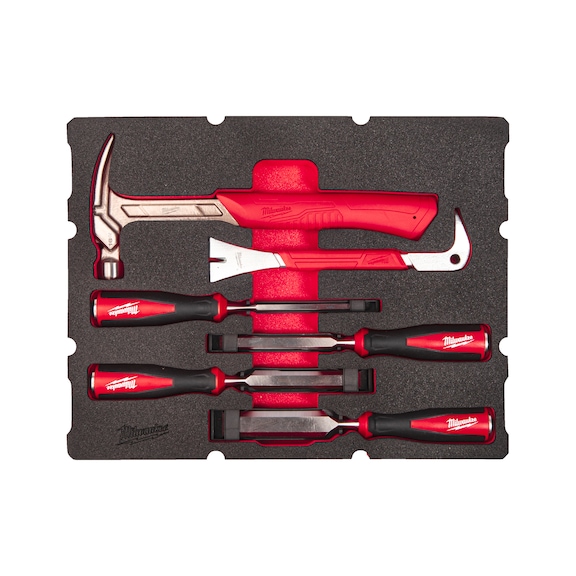 MILWAUKEE Holzbearbeitungs-Werkzeug in Einlage Set 6-teilig 4932493641 - Betriebsausstattung, Werkstatteinrichtung (Zubehör, nicht spezifiziert)