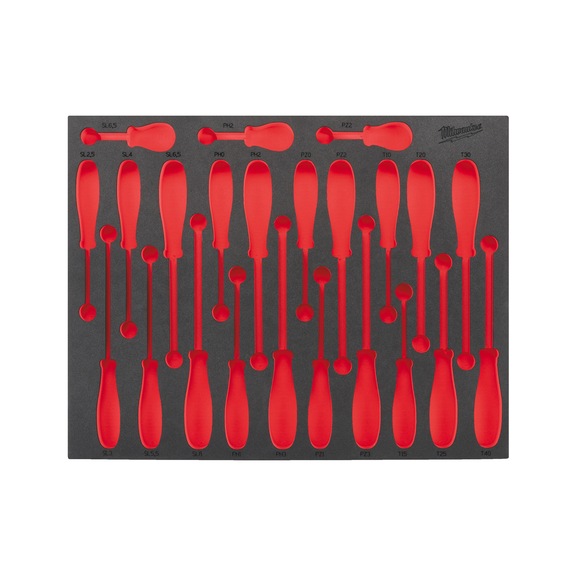 MILWAUKEE Schaumstoffeinlage 3/3 4932493668 - Betriebsausstattung, Werkstatteinrichtung (Zubeh&ouml;r, nicht spezifiziert)