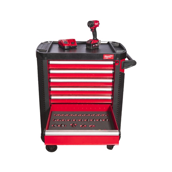 MILWAUKEE workshop trolley 78cm with 246-piece equipment 4932493817 - Workshop trolley
