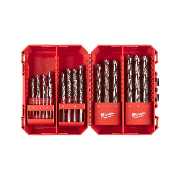 MILWAUKEE Metal drill HSS-G TW set 25-piece 4932493870 - Twist drill set