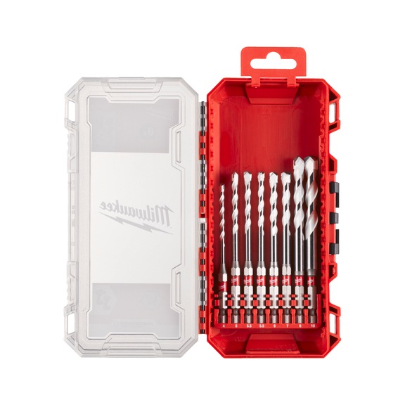 MILWAUKEE multi-material drill 1/4 inch set GB 8-piece 4932493872 - Twist drill bit
