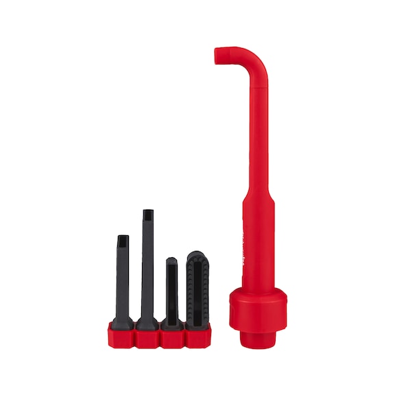 MILWAUKEE 5-piece cleaning set 4-IN-1 Air-Tip 4932498021 - Hoovers (factory equipment, workshop equipment, unspecified)