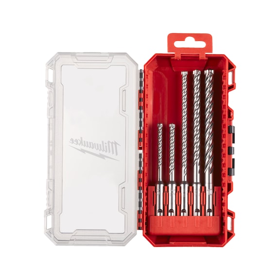 MILWAUKEE Hammer drill bit set SDS-Plus MX4 GB 5-piece 4932498298 - Hammer drill bit set