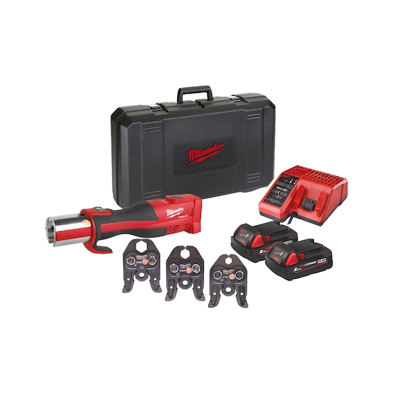 MILWAUKEE Cordless pressing tool M18BLHPT-202C V-Set 8-piece 4933451134 - Radial press (battery)