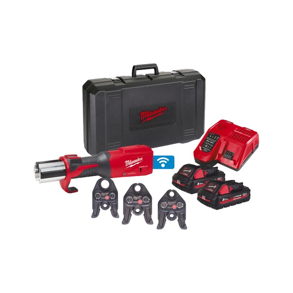 MILWAUKEE Cordless crimping tool M18ONEBLHPT-302C TH-Set 4933478307 - Radial press (battery)