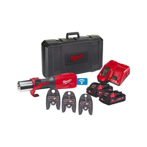 MILWAUKEE Cordless pressing tool M18ONEBLHPT-302C U-Set 4933478309 - Radial press (battery)