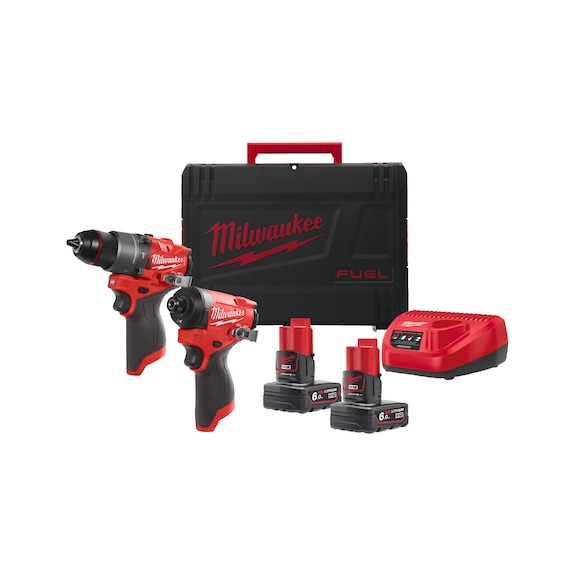 MILWAUKEE cordless tool screwdriver set M12FPP2A2-602X 6-piece 4933480588 - Battery pack (power tool)