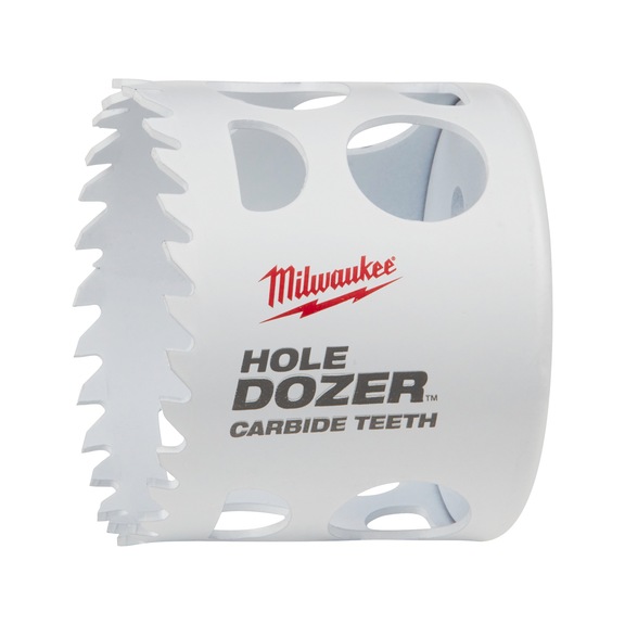 MILWAUKEE Hole saw carbide-tipped 57 mm 1 piece 49560724 - Hole saw (non-detachable cutting edges)