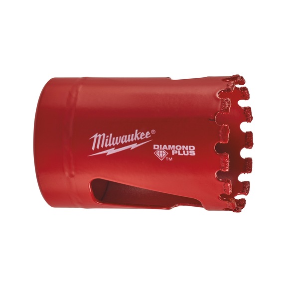 MILWAUKEE Diamond hole saw 35 mm Diamond Plus 49565625 - Hole saw (non-detachable cutting edges)