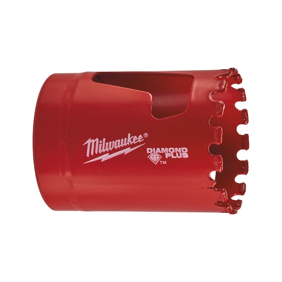 MILWAUKEE Diamond hole saw 38 mm Diamond Plus 49565630 - Hole saw (non-detachable cutting edges)