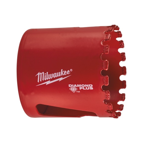 MILWAUKEE Diamond hole saw 44 mm Diamond Plus 49565640 - Hole saw (non-detachable cutting edges)
