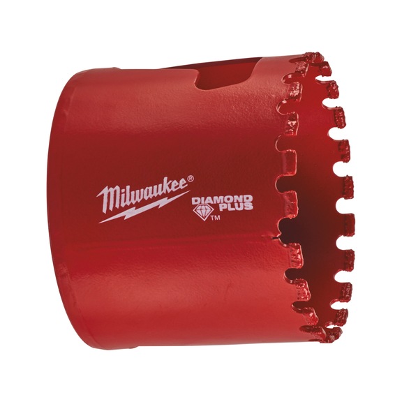 MILWAUKEE Diamond hole saw 51 mm Diamond Plus 49565645 - Hole saw (non-detachable cutting edges)