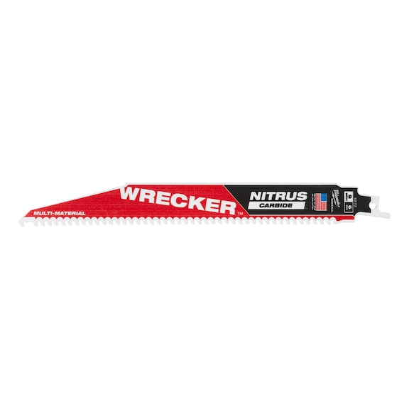 MILWAUKEE Reciprocating saw blade 230x6 mm Wrecker NITRUS HM 48005272 - Saw blade for reciprocating saw