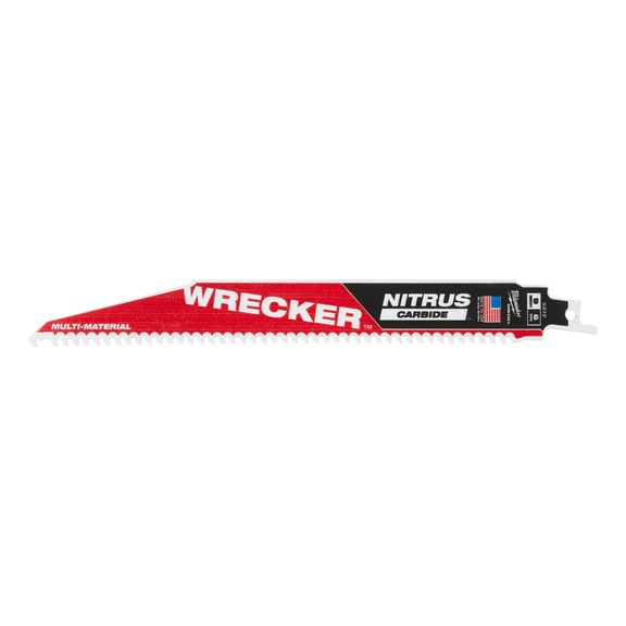 MILWAUKEE Reciprocating saw blade 230x6 mm Wrecker NITRUS HM 5 pieces 48005572 - Saw blade for reciprocating saw