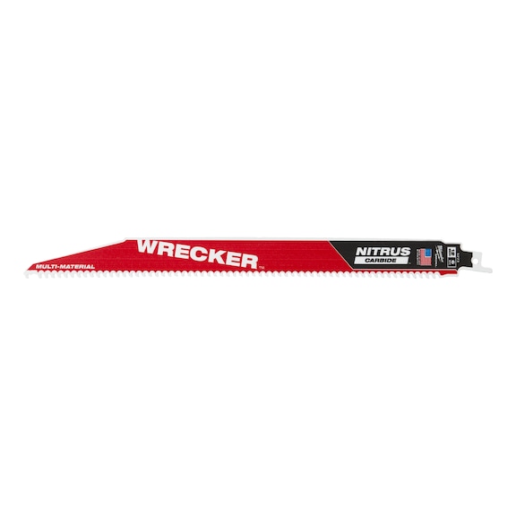 MILWAUKEE Säbelsägeblatt300x6 mm Wrecker NITRUS HM 5 Stück 48005573 - Sägeblatt für Säbelsäge