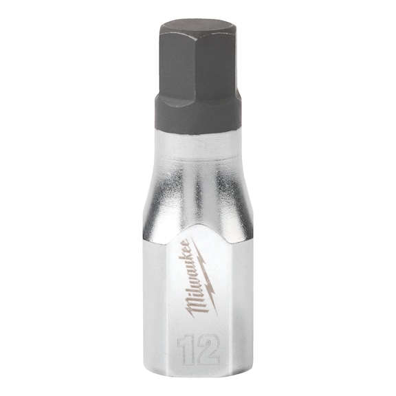 MILWAUKEE bit socket 12 mm hexagon socket 3/8 inch 4932480839 - Socket spanner insert (hexagon)