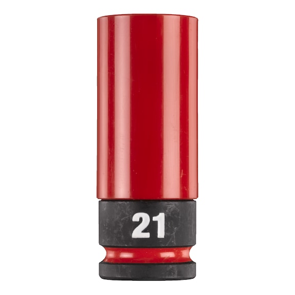 MILWAUKEE Impact socket Shockwave 1/2 inch 21 mm KFZ 4932493373 - Socket spanner
