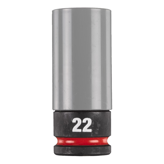MILWAUKEE Impact socket Shockwave 1/2 inch 22 mm KFZ 4932493374 - Socket spanner