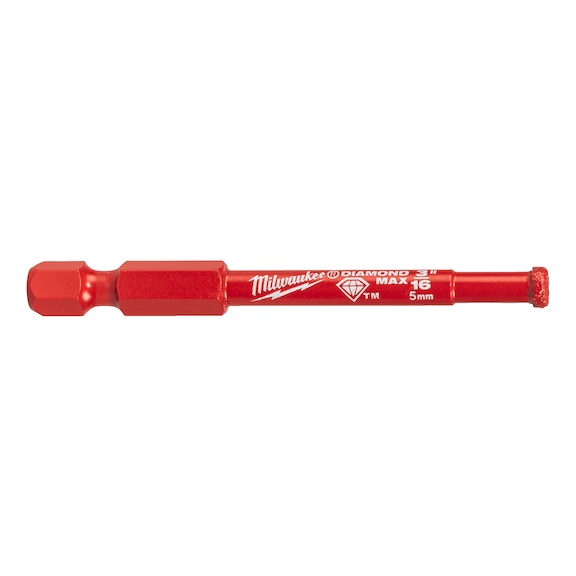 MILWAUKEE Diamond drill 1/4 inch hex 5 mm 4932498341 - Drill for mineral material (not specified)