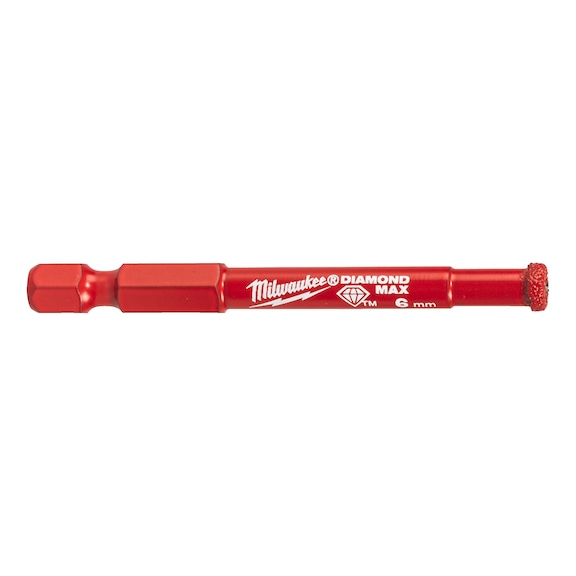 MILWAUKEE Diamond drill 1/4 inch hex 6 mm 4932498342 - Drill for mineral material (not specified)