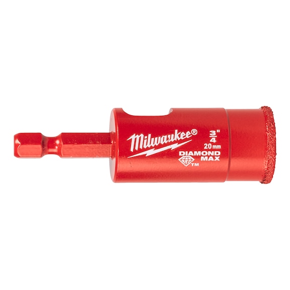 MILWAUKEE Diamantbohrer 1/4 Zoll Hex 20 mm 4932498348 - Bohrer für mineralisches Material (nicht spezifiziert)