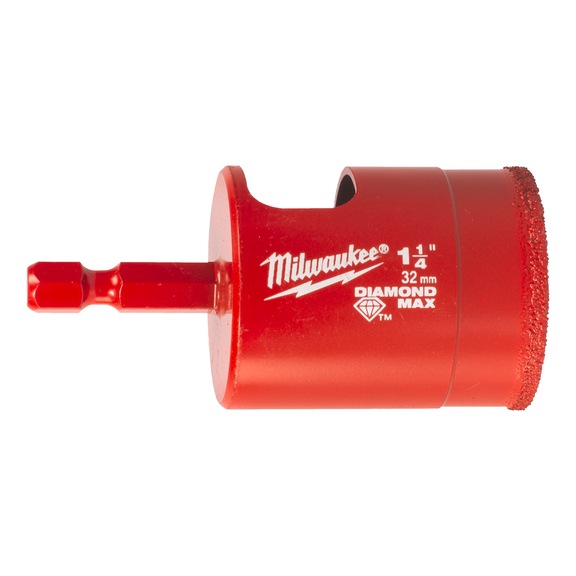 MILWAUKEE Diamond drill 1/4 inch Hex 32 mm 4932498352 - Drill for mineral material (not specified)