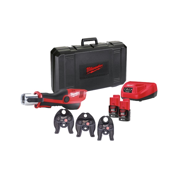 MILWAUKEE crimping tool M12ONEHPT-202CU set 8-piece 4933481037 - Radial press (battery)