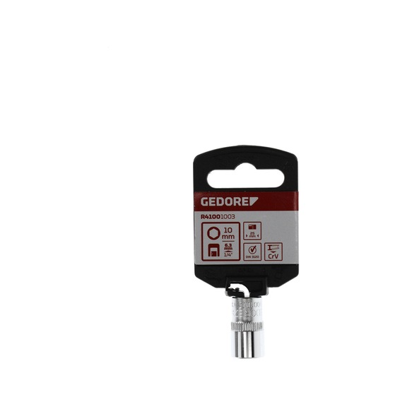 GEDORE RED Steckschlüsseleinsatz 1/4 Zoll 6-kant 10 mm Länge 25 mm 3300072 - Steckschlüsseleinsatz 1/4 Zoll (6kant)