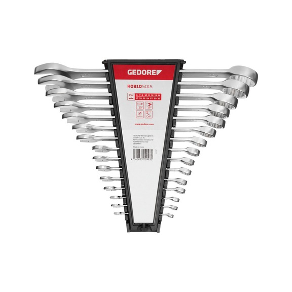 GEDORE RED RingmaulschSatz 6-32 mm 15-teilig 3300993 - Ringmaulschlüsselsatz
