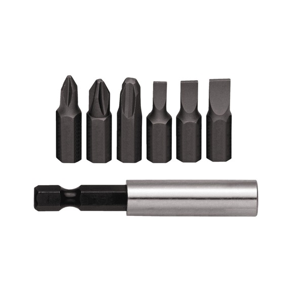 GEDORE RED bit box 1/4 inch PH+SL+bit holder magnetic 7-piece 3301345 - Bit set