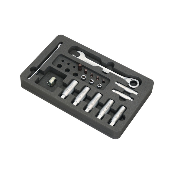 GEDORE AUTOMOTIVE Shock absorber piston rod tool set 18-piece 3456226 - Hand tools (other)